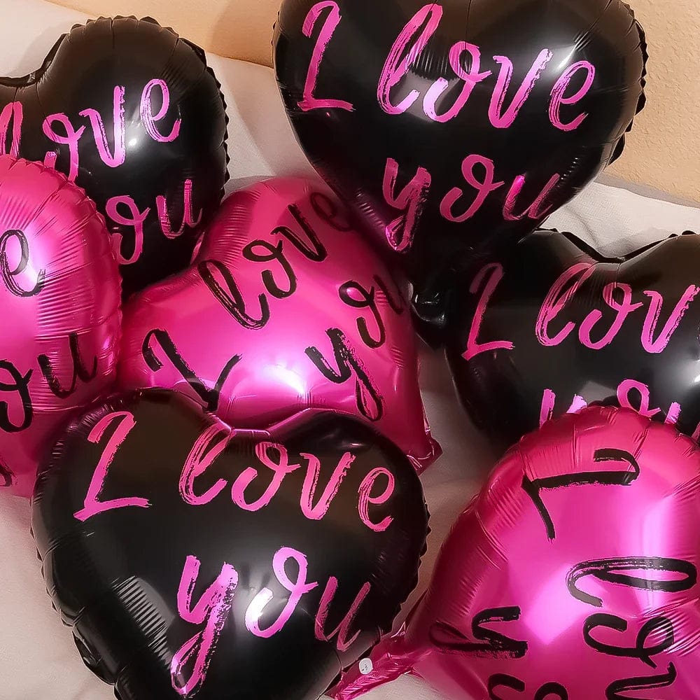 Ballons coeur "I Love You" 5/10 pcs coeur-passion