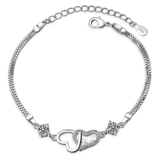 Bracelet "Coeur Conia" argent coeur-passion