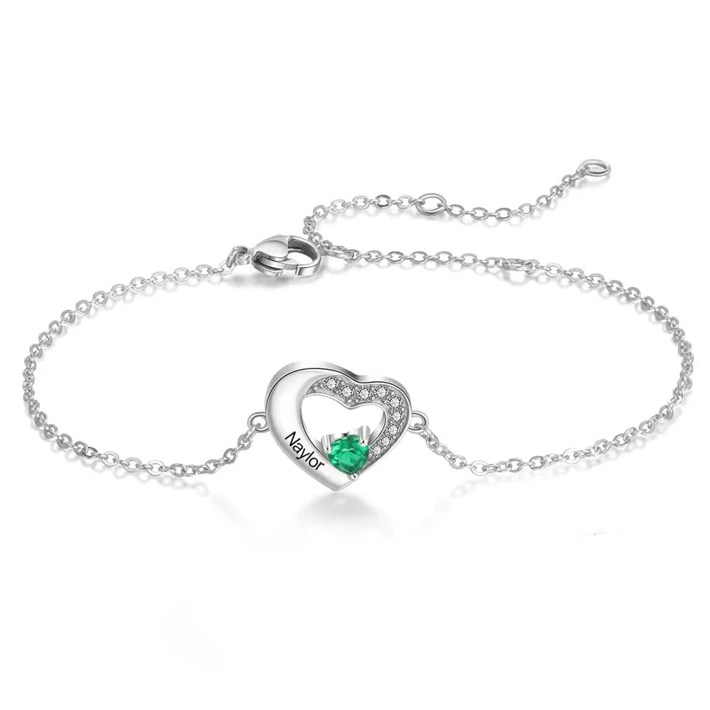 Bracelet "Coeur D'Affection" personnalisable coeur-passion
