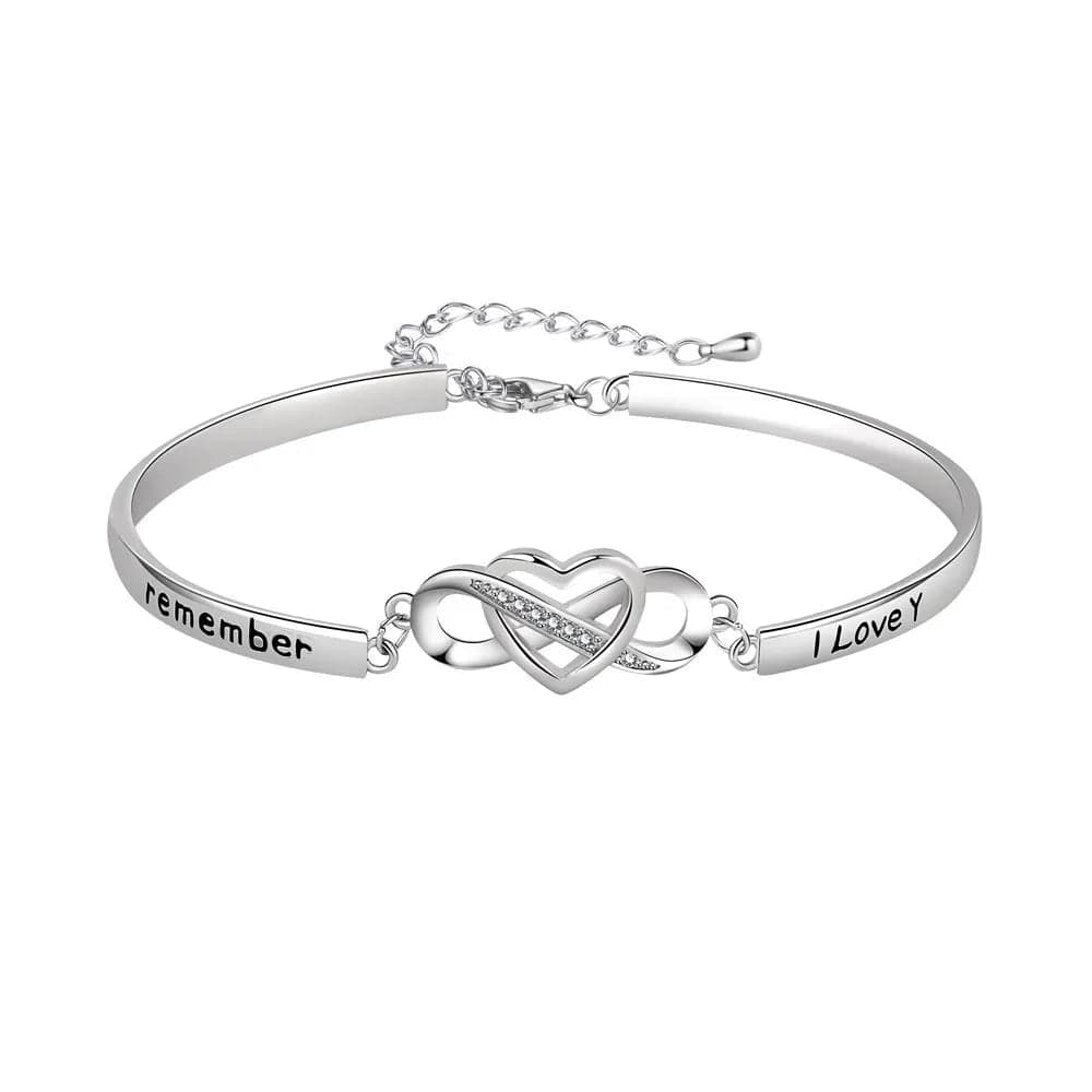 Bracelet "Coeur De Romance" acier 20 cm coeur-passion