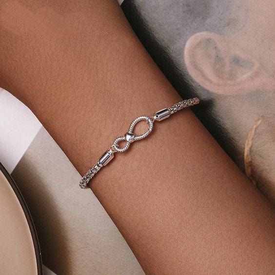 Bracelet "Coeur Sans Fin" argent coeur-passion