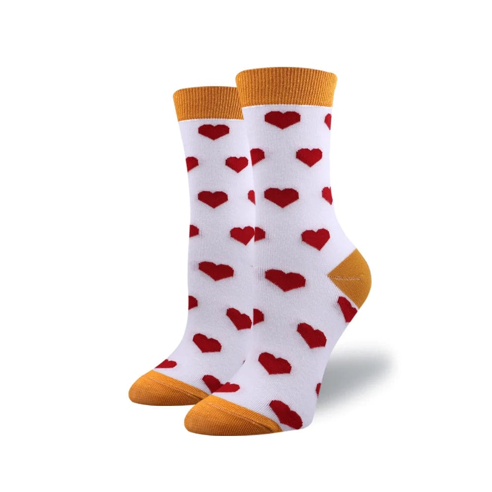 Chaussettes colorées motif cœur 11 / Unique coeur-passion