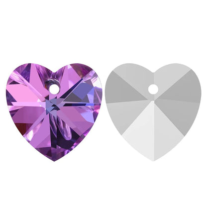 Coeur de cristal "Eclat Royal" Violet / 10 mm 30 pcs coeur-passion