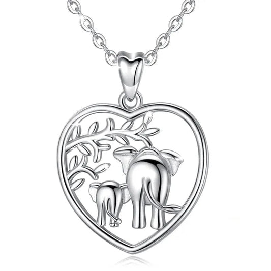 Collier "Coeur Mammouth" argent coeur-passion