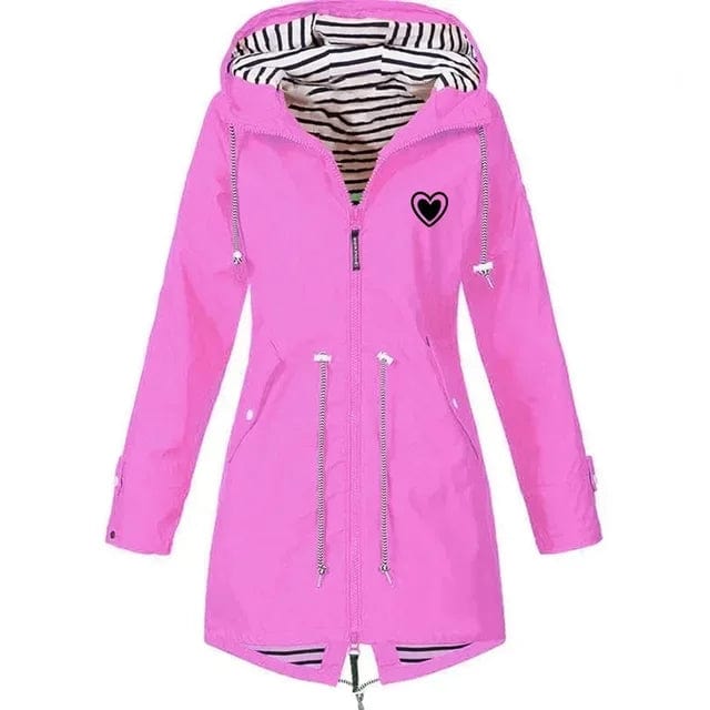 Manteau capuche "Cœur Couvert" femme Pink 1 / 2XL coeur-passion