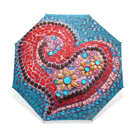 Parapluie "Coquille d'Amour" Full automatic coeur-passion