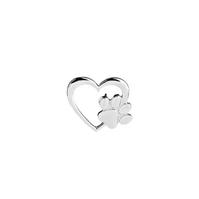 Pin's "Coeur Animal" Argent coeur-passion