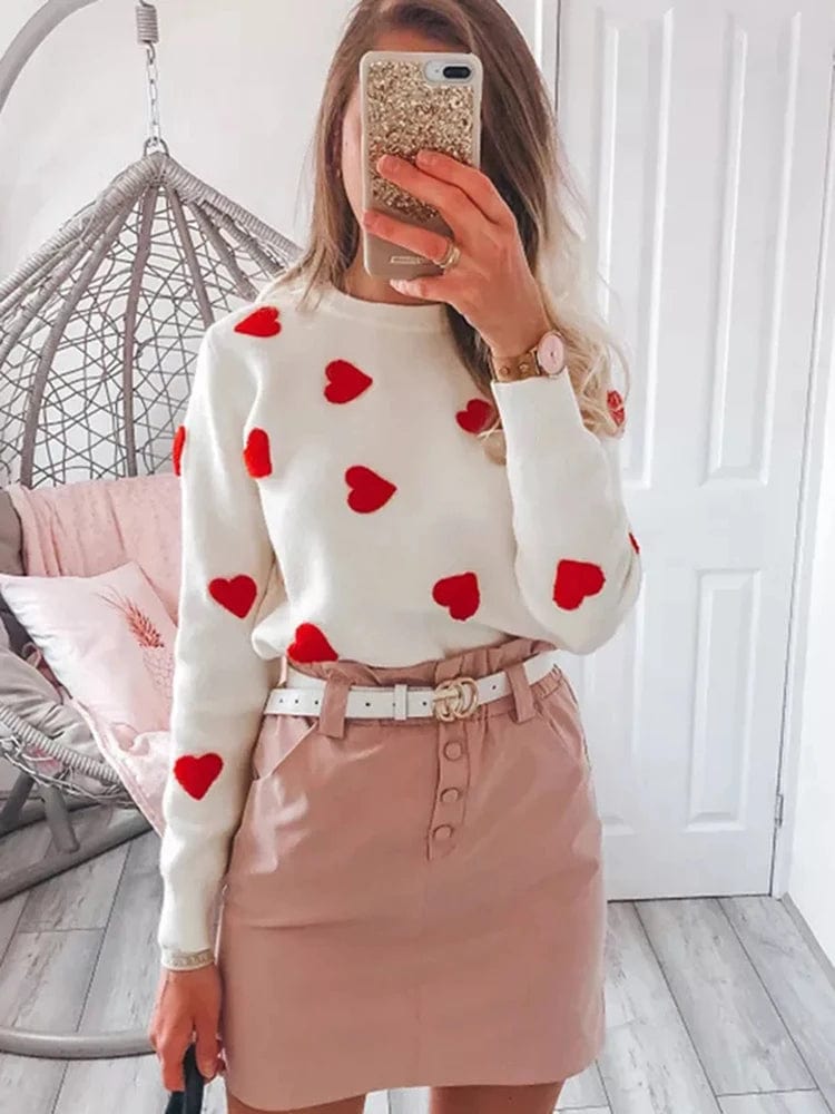 Pull hiver "Coeur Harvey" femme coeur-passion