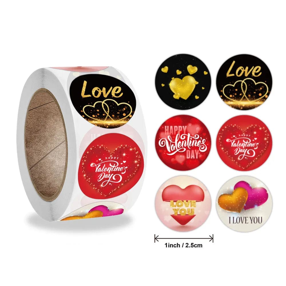Sticker "Coeur Happy" 50-500pcs coeur-passion