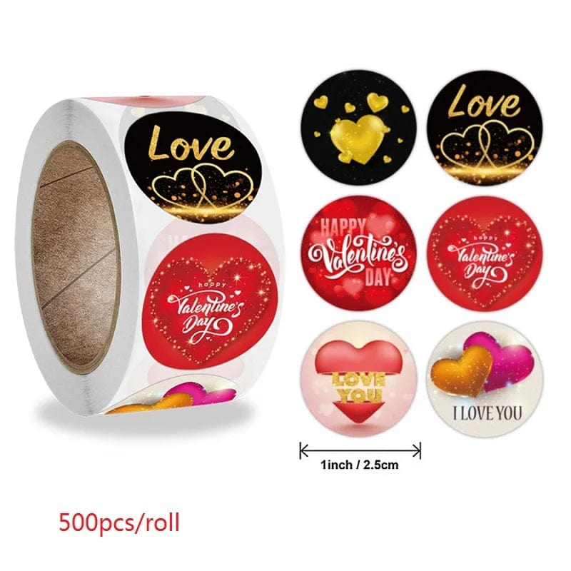 Stickers "Happy Leon" 500pcs A coeur-passion