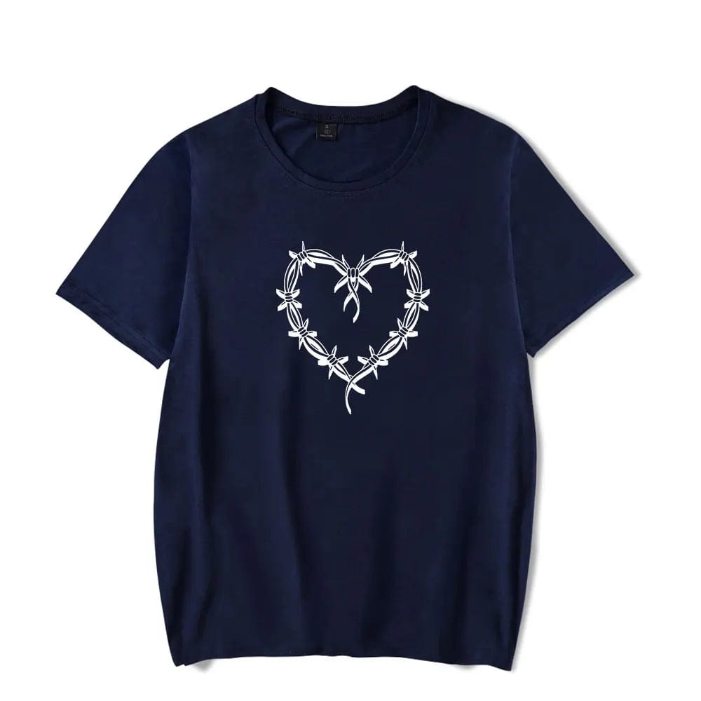 T-Shirt "Coeur Barbelé" Navy / XXS coeur-passion
