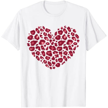 T-shirt "Coeur De Leopard" Blanc / S coeur-passion