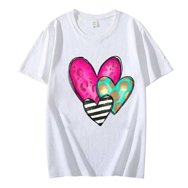 T-shirt "Coeur StreetWear" femme Blanc / 6XL coeur-passion