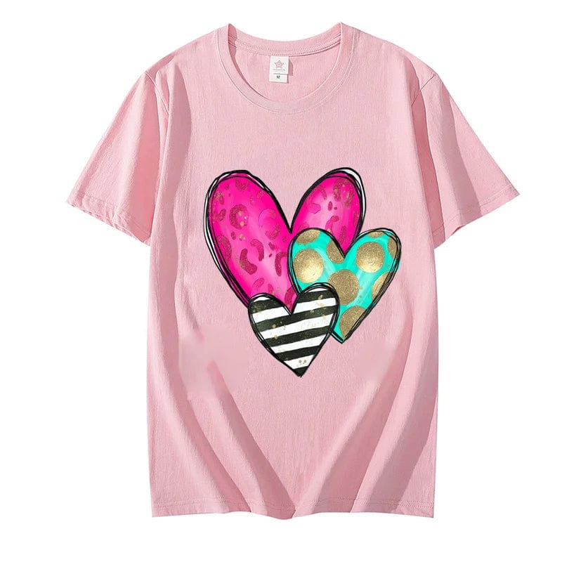 T-shirt "Coeur StreetWear" femme Rose / 6XL coeur-passion