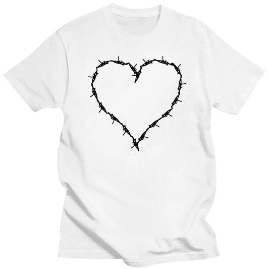 T-shirt "Coeur Tranchant" Blanc / S coeur-passion