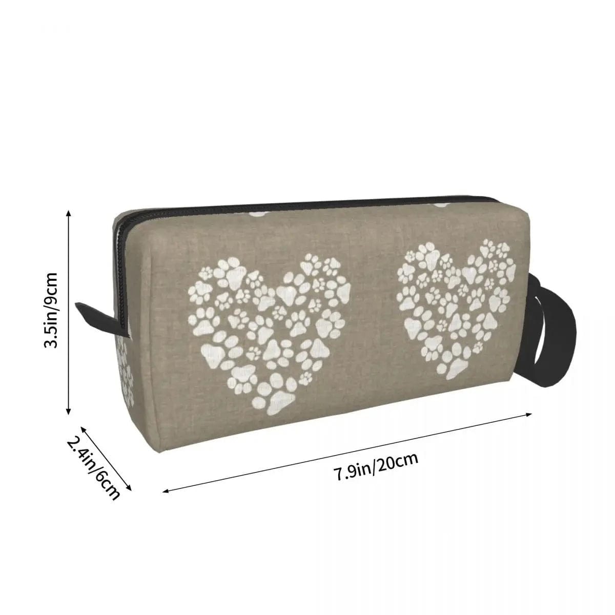 Trousse maquillage "Love Dog" coeur-passion