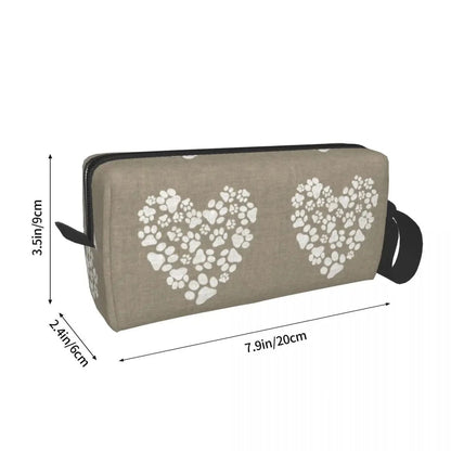 Trousse maquillage "Love Dog" coeur-passion