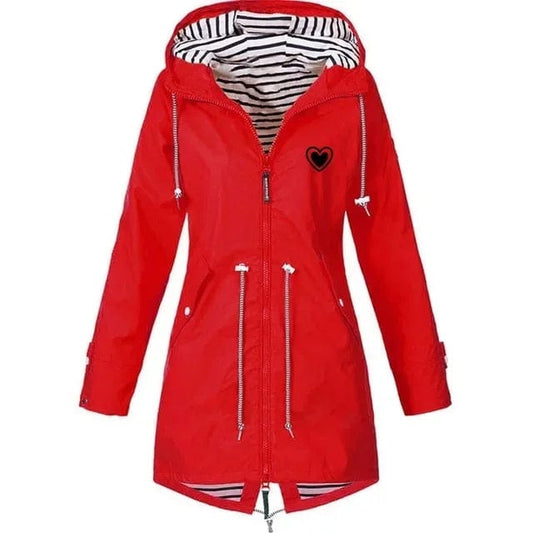 Manteau capuche "Cœur Couvert" femme Rouge / 2XL coeur-passion